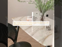 Chất hóa học cao chống lại gạch sứ trong nhà màu trắng với độ hấp thụ nước thấp