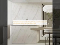 Gạch Porcelain Vân Đá Chống Ố Cao Cấp, Bề Mặt Hoàn Thiện Giả Đá Cẩm Thạch và Cạnh Mài