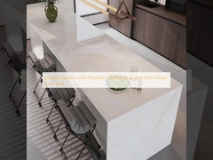 Đồ gốm mạ thủy tinh nhìn gốm sứ cho sàn và thiết kế tường Slab màu xám