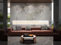 Gạch Porcelain Trong Nhà Dày 9mm Vân Đá Cẩm Thạch Trắng/Ảo Ảnh/Vân Gỗ cho Sàn Bền và Thanh Lịch