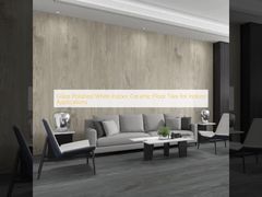 Gạch lát nền ceramic trắng bóng cho ứng dụng trong nhà