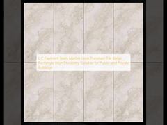 Nhóm thanh toán LC Đá cẩm thạch Nhìn bằng sứ Ngói hình chữ nhật màu be Độ bền cao Thích hợp cho các công trình công cộng và tư nhân