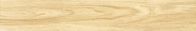 8 &quot;X 48&quot; Kích thước gốm Hoa văn gỗ Nhìn sàn Ngói Gạch gốm sứ Màu vàng kem