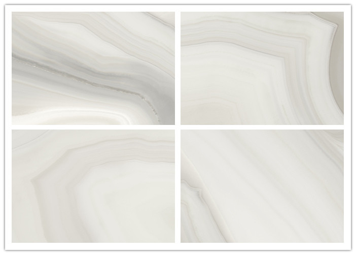 Ngói sứ nhìn bằng đá cẩm thạch 12mm Thkness / Ngói lát sàn sứ Carrara