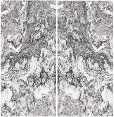 Blue Waves Grey White Color Slab Ngói kháng hóa chất