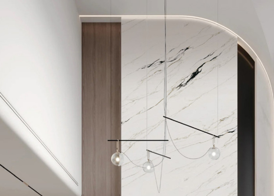 3 Các tấm gạch đá porcelain trong nhà có kết thúc đánh bóng