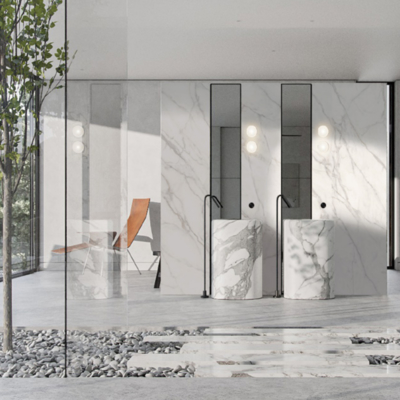 Kháng trượt cao Porcelain Cement Look Tile cho Cement Backer Board Substrate