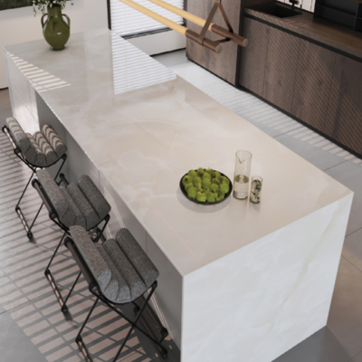 Đồ gốm mạ thủy tinh nhìn gốm sứ cho sàn và thiết kế tường Slab màu xám