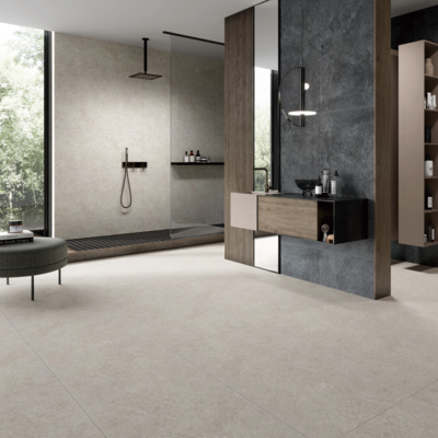 Lớp gạch đồ đá porcelain nội thất màu xám mẫu ngẫu nhiên Giải pháp cuối cùng cho cài đặt thinset vữa