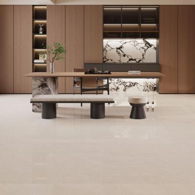 Phân gạch sứ kiểu đá cẩm thạch hiện đại màu trắng, xám, màu beige với cài đặt vữa mỏng