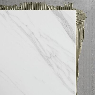 Cement Backer Board Suitable Marble Look Porcelain Tile High Scratch Resistance Thin set Mortar Adhesive Installation Method