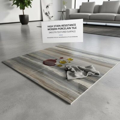 High Stainresistance Modern Porcelain Tile Smooth Textured Surface Engineered for Easy Maintenance and Stylish Interiors