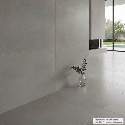 Floor Wall porcelain cement look tile featuring V1 Uniform Appearance ideal for modern interiors and exterior applications versatile
