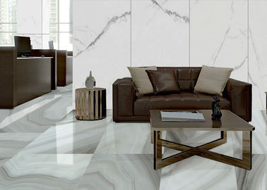 Phòng khách lớn sang trọng Sàn sứ Ngói lát đá cẩm thạch 24x48 Đánh bóng đầy đủ