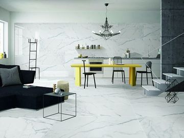 Ngói sứ bằng đá cẩm thạch siêu trắng Carrara Độ dày 12 mm Chống axit