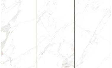 Carrara Màu trắng Bóng gạch ốp tường phòng tắm Kích thước 30x60 / Ngói lát sàn bằng đá cẩm thạch
