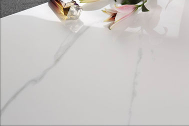 Ngói sứ bằng đá cẩm thạch trắng thanh lịch 60 * 120cm / Gạch lát sàn phòng tắm