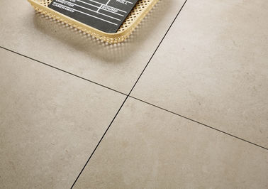 Ngói sứ hiện đại bán đánh bóng mộc mạc Kết cấu màu be Lapato Nhìn tốt 600x600 Mm