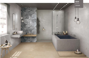 Ngói màu be Matt để trang trí tường / Gạch ốp tường nhà bếp 600 * 600 Ngói lát sàn phòng khách