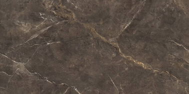 Phòng tắm màu nâu Ngói gốm sứ 900 * 1800mm Kích thước lớn Ngói ốp tường bằng đá thủy tinh chống trượt