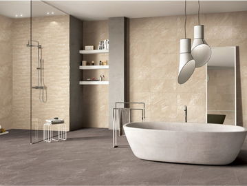 60 * 60cm Đá chống trượt Nhìn gốm gốm Thạch cao hấp thụ nước thấp Thạch cao màu vàng phòng tắm