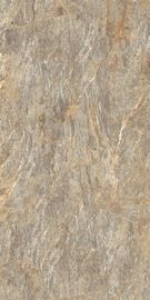 Gạch lát sàn bằng sứ đánh bóng quy mô lớn 900x1800mm Màu vàng hồng không trơn trượt trong phòng barthroom Ngói gốm