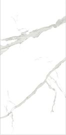Ngói sứ nhìn bằng đá cẩm thạch Calacatta Ngói tráng men đánh bóng 1200x2400 Ngói trong nhà bằng đá cẩm thạch trắng