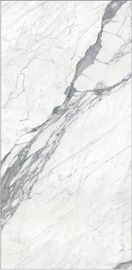 Ngói sứ 1200x2400 Kích thước Phật Sơn Đá cẩm thạch trắng Đánh bóng Sứ Ngói Calacatta Mỏng