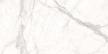 Gạch sứ trong nhà 900x1800 Đá cẩm thạch được đánh bóng lớn Màu trắng trong phòng tắm Gạch sứ