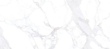 Phòng khách Ngói lát sàn bằng sứ và thiết kế tường bằng đá cẩm thạch trắng Calacatta Nhìn kích thước lớn Ngói sứ 160 * 360cm