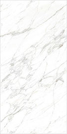 Sàn toàn thân Gạch lát bằng đá cẩm thạch trắng Ý Carrara Sọc Đá cẩm thạch nhìn hoàn thiện Ngói sứ1600 * 3200mm