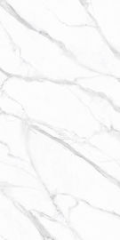 Phòng khách tốt Carrara Đá cẩm thạch trắng đánh bóng chất lượng cao Gạch lát sàn bằng gốm bóng Đá cẩm thạch 160 * 320cm