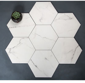 Ngói sứ ngoài trời hình lục giác 8,8mm 8'X9,2 ''