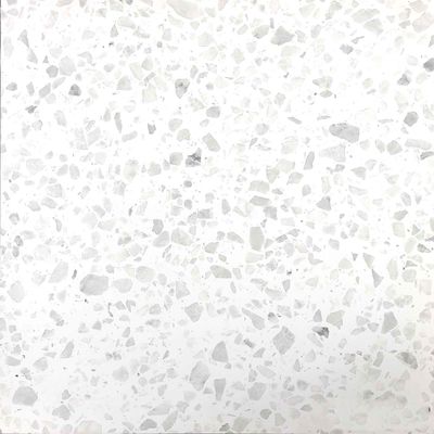 Sàn lát văn phòng 80x80cm Gạch đá Terrazzo trắng