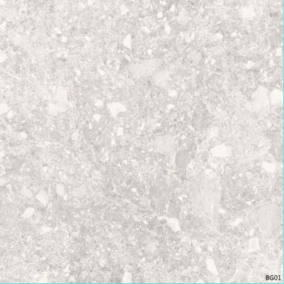 Phòng ăn OEM ngoài trời Gạch lát sàn Terrazzo Sứ Màu xám nhạt